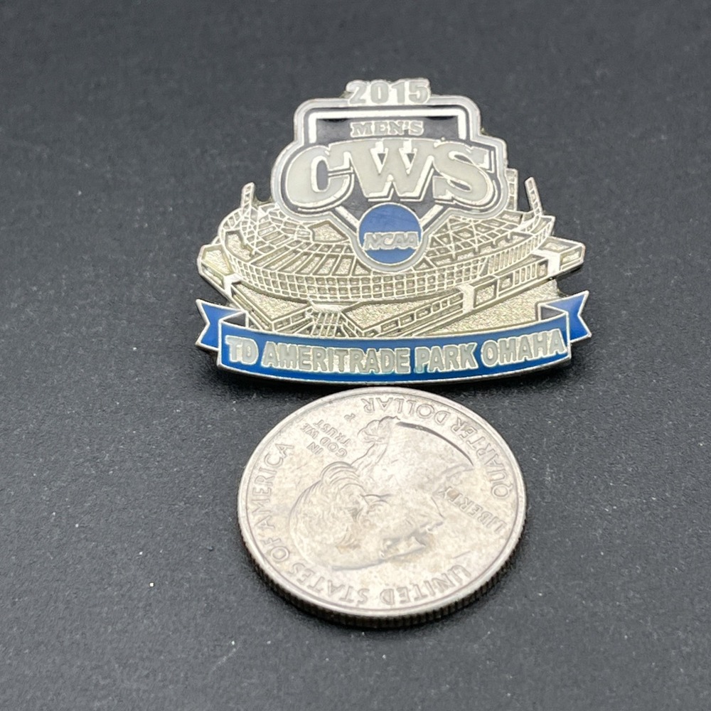 2015 Men’s College World Series CWS NCAA TD Ameritrade Park Omaha Lapel Hat Pin